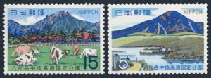 Japan 947-948, MNH. Michel 990-991. Yatsugatake-Chushin-Kogen Quasi Park, 1968.