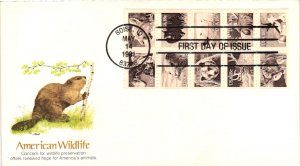 #1889a North America Wildlife Booklet Pane – Fleetwood Cachet