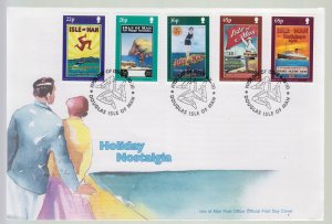 Isle of Man -  2000  Holiday Posters set of 5,   on FDC