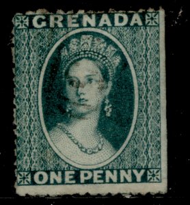 GRENADA SG11, 1d blue-green, USED. Cat £26. WMK SIDEWAYS