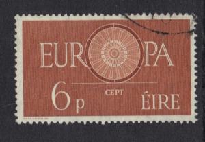 Ireland   #175   used   1960  Europa     6d.