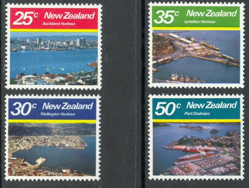 NEW ZEALAND 1980 HARBORS Set Sc 711-714 MNH