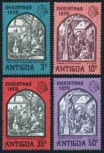 Antigua 258-261,hinged.Mi 247-250. Christmas 1970.Paintings by Albrecht Durer.