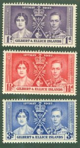 GILBERT & ELLICE ISLANDS 37-9 MNH BIN $1.00