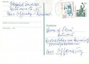 E0057 Germany postal card Bavaria München uprated tennis player Cilly Aussem