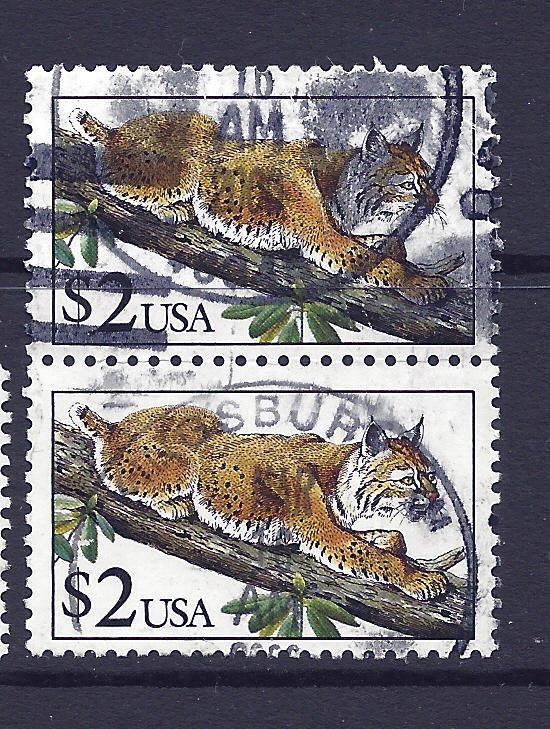 USA 1991 Scott 2482 PR u fvf scv $2.50 BIN $0.99 BIN Bobcat