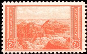 1934 2c Grand Canyon, Arizona Scott 741 Mint F/VF NH