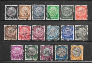 Germany #415-31 Used Set of 17 Singles (my6) Collection / Lot