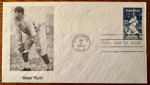 US # 2046 Babe Ruth FDC collection 7 covers all different