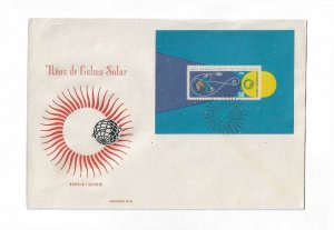 Cuba 1965 Year of the sun Souvenir Sheet FDC with cachet