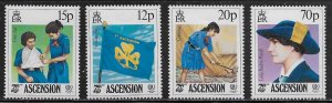 Ascension Scott #'s 377 - 380 MNH