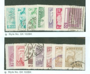 Korea #268-282 Used