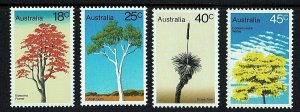 EDSROOM-6502 Australia 677-680 MNH 1978 Trees