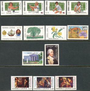 SIERRA LEONE Sc#899//946 1987 Six Part Sets OG Mint NH