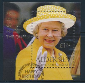 Alderney SG MSA162  SC# 163 QE II Birthday First Day issue cancel see scan