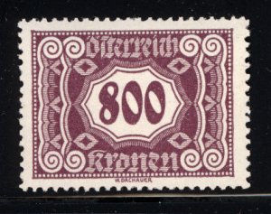 Austria 1922  Scott #J123 MLH