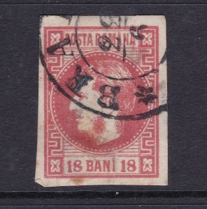 Romania an imperf 18b used from 1868