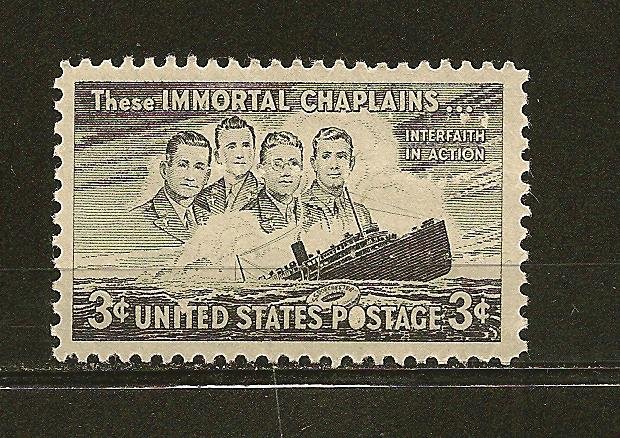 USA 956 Four Chaplains MNH