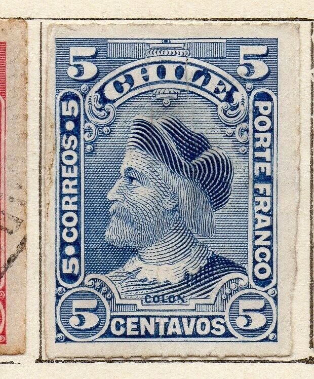 Chile 1900 Early Issue Fine Mint Hinged 5c. NW-11410