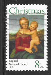 USA 1507: 8c Small Cowper Madonna, Raphael, used, F-VF