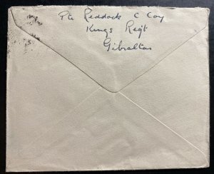 1941 Field Post 475 Gibraltar Airmail Censored Cover To London England