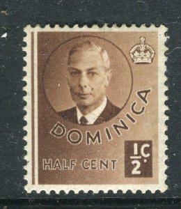 DOMINICA; 1951 early GVI Pictorial issue Mint hinged shade of 1/2c. value