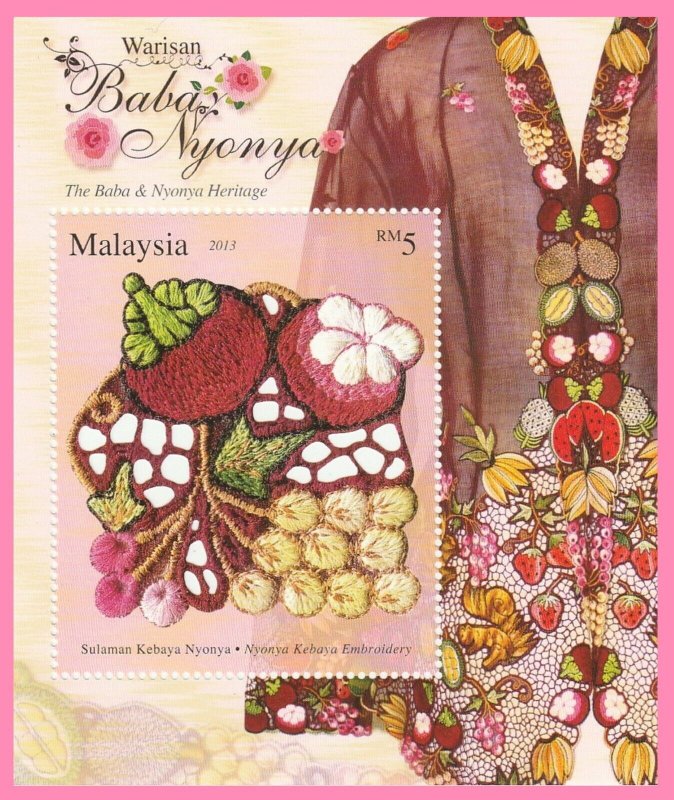MALAYSIA 2013 Baba Nyonya Heritage MS SG#1993 MNH