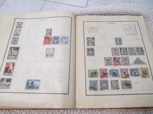 VEGAS - Battered 1928 Scott Album - OLD Stamps Incl China  >160 Photos! FE604