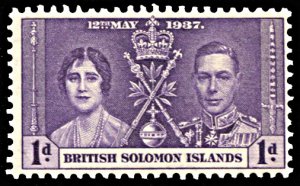 Solomon Islands 64, MNH, King George VI Coronation