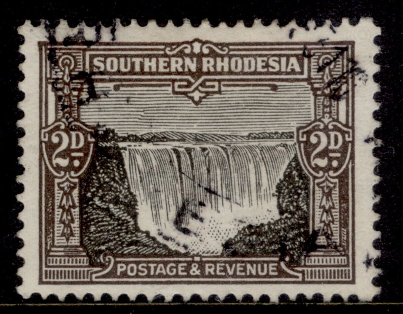 SOUTHERN RHODESIA GV SG17, 2d black & sepia, FINE USED.