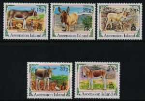 Ascension Island 599-603 MNH Christmas, Donkey