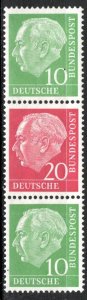 Germany Bund Scott # 708 (2), 710, mint nh, se-tenant, S36