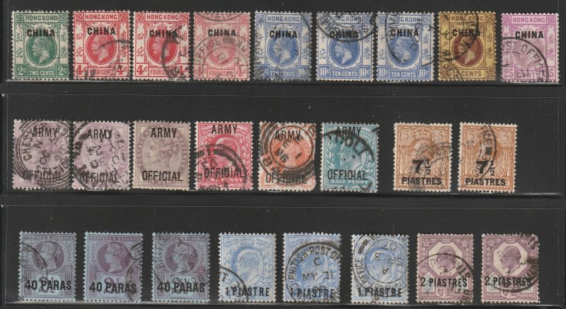 British Commonwealth Overprints,  Clean Lot (~422k)