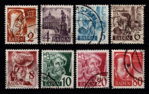 Germany [French Zone] Baden 1948 ‘PF’ omitted, Part Set [Used]