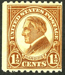 U.S. #605 MINT OG HR 