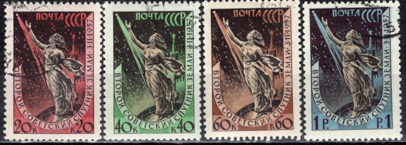 Russia 1957-58: Sc. # 2032-2035: O/Used CTO Cpl. Set