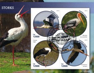SIERRA LEONE 2019 - Storks / minisheet