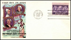 Scott 959 - 3 Cents Women's Rights - Fluegel FDC - Unaddressed - Planty 959-9