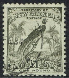 NEW GUINEA 1932 UNDATED BIRD 1 POUND USED 