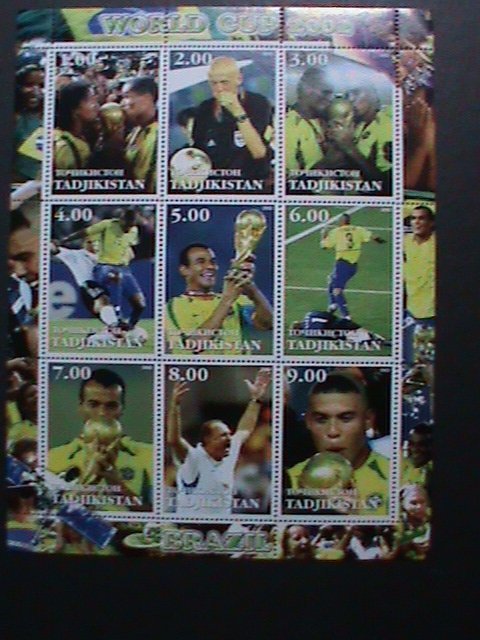 TAJIKISTAN -2002  WORLD CUP SOCCER CHAMPIONSHIPS MNH FULL SHEET VERY FINE