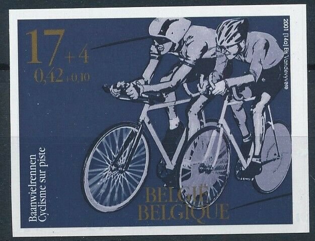 [1742] Belgium 2001 Cycling good Imperf. Stamp very fine MNH