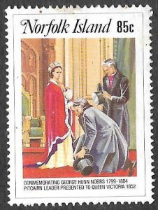 Norfolk Island SC 355 * Rev Nobbs as Community Leader * MNH * 1984