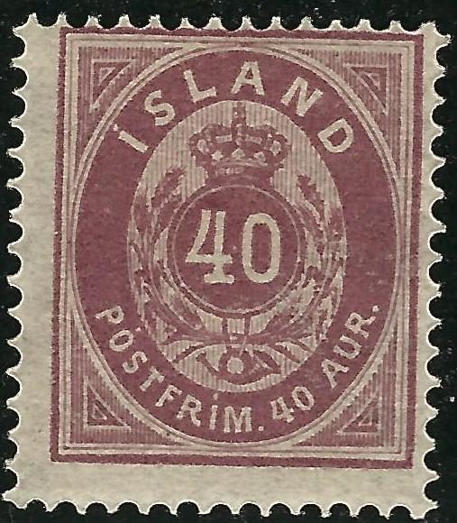 Iceland Attractive Sc #18 Mint OG hr Fine SCV $75