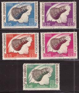 Paraguay Scott 775-779 Used space stamps