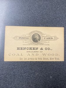 Vintage - US Postal Card - Hencken & Co. New York