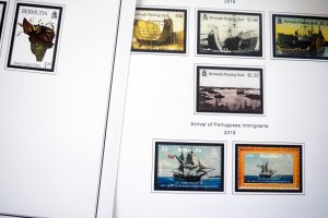 COLOR PRINTED BERMUDA 2000-2020 STAMP ALBUM PAGES (55 illustrated pages)