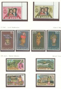 St. Lucia #320/344 Mint (NH) Single (Complete Set)