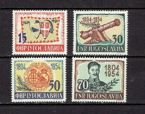 YUGOSLAVIA - 1954 SERBIAN INSURRECTION - SCOTT 411 TO 414 - MNH