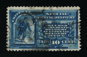 VERY AFFORDABLE GENUINE SCOTT #E1 VF-XF USED 1885 BLUE SPECIAL DELIVERY  #11881