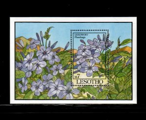 Lesotho 1993 - Flowers Orchids - Souvenir Stamp Sheet - Scott #957 - MNH